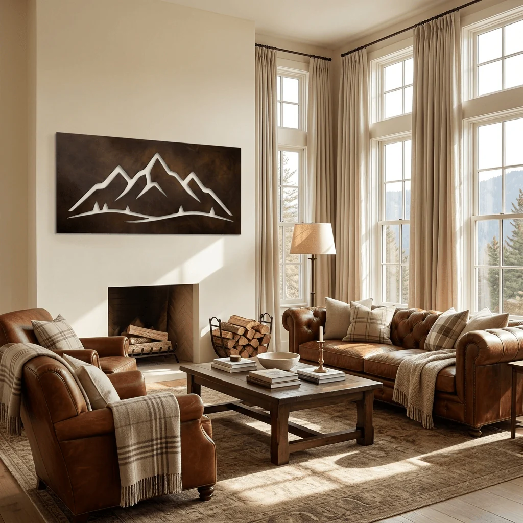The Triad - Metal Wall Art - Umber - Image 3