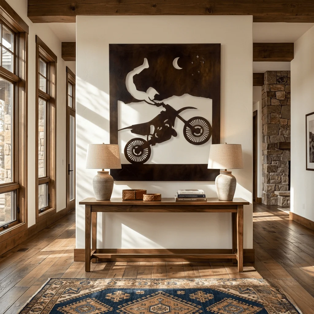 The Trick - Metal Wall Art - Umber