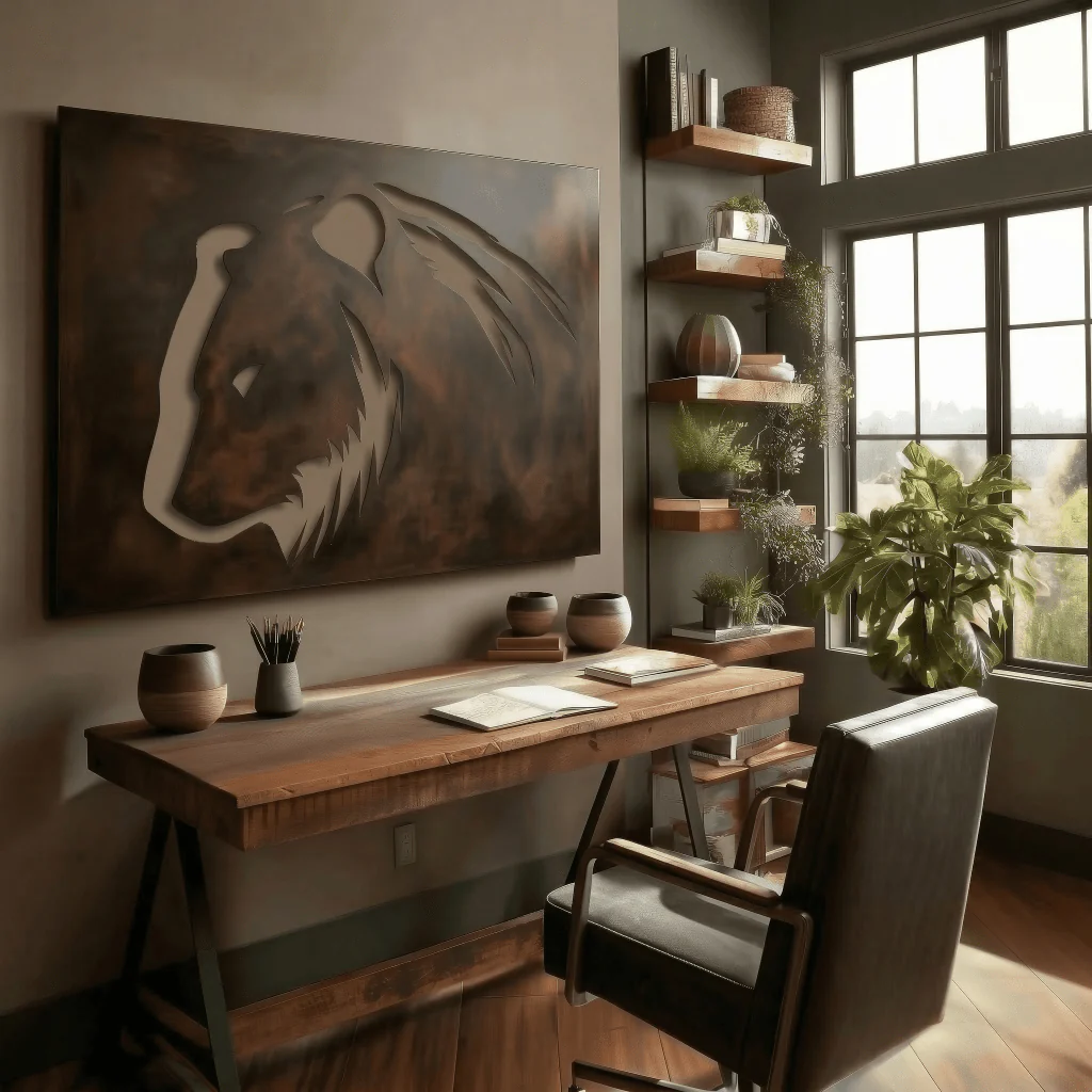 The Ursa - Metal Wall Art - Umber