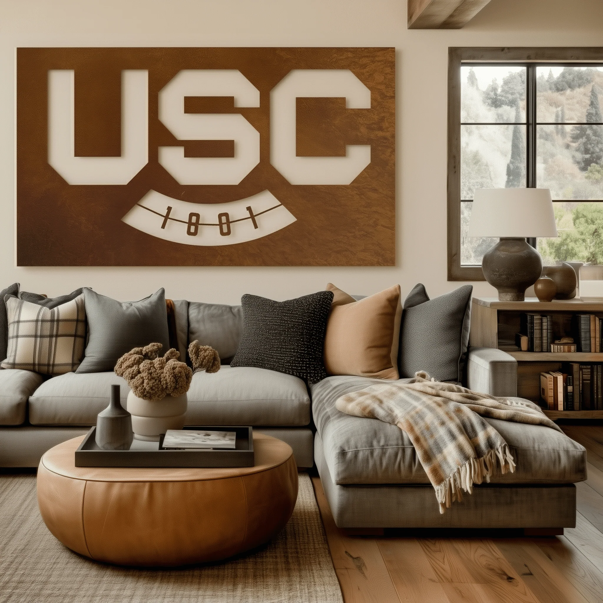 The USC - Metal Wall Art - Landscape - Oxide