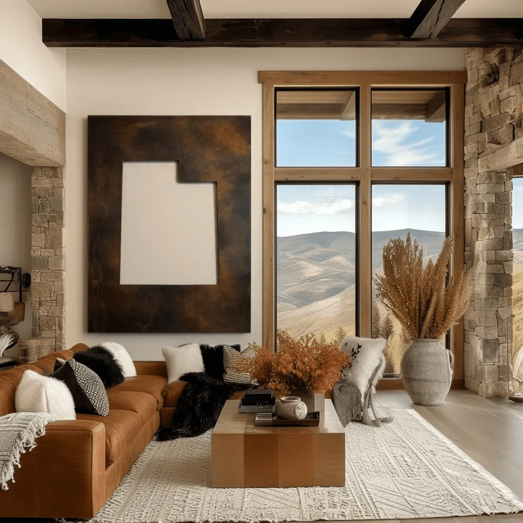 The Utah - Metal Wall Art - Umber