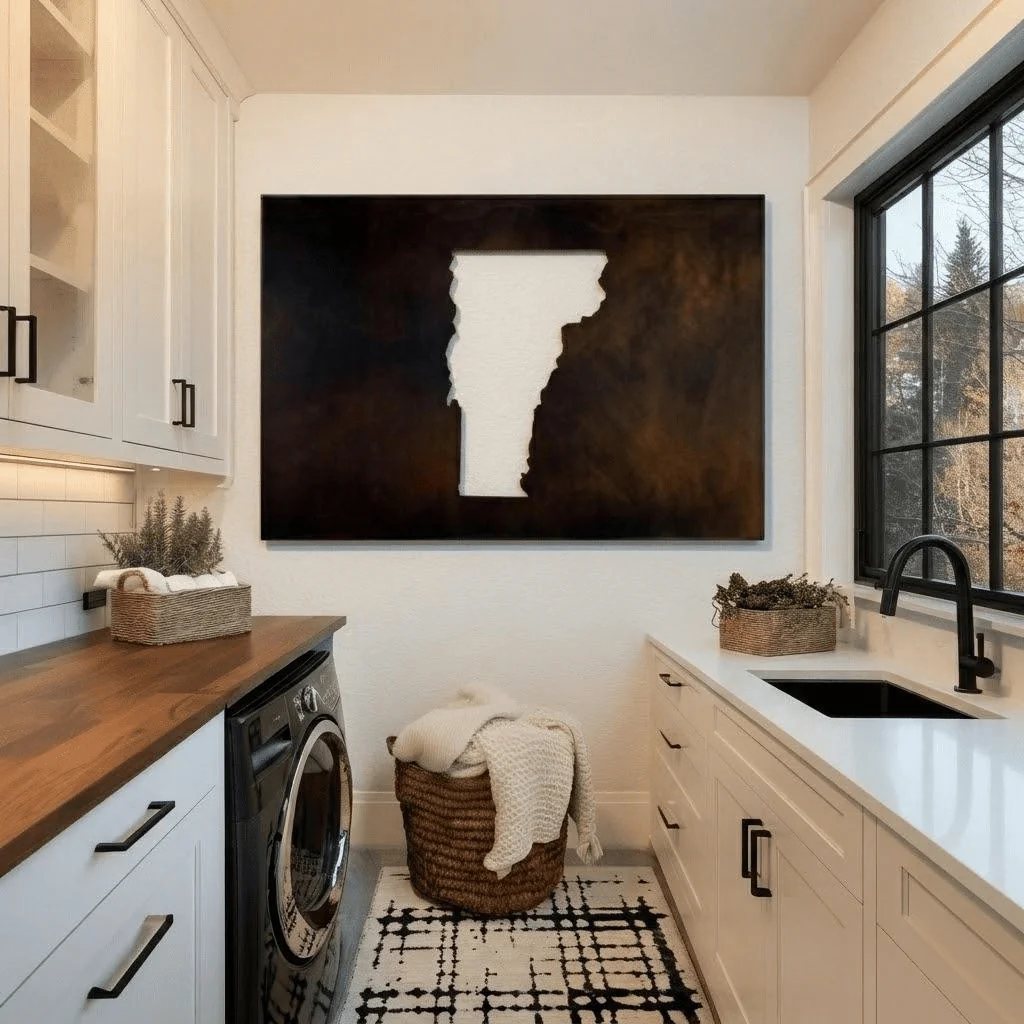 The Vermont - Metal Wall Art - Umber - Image 2