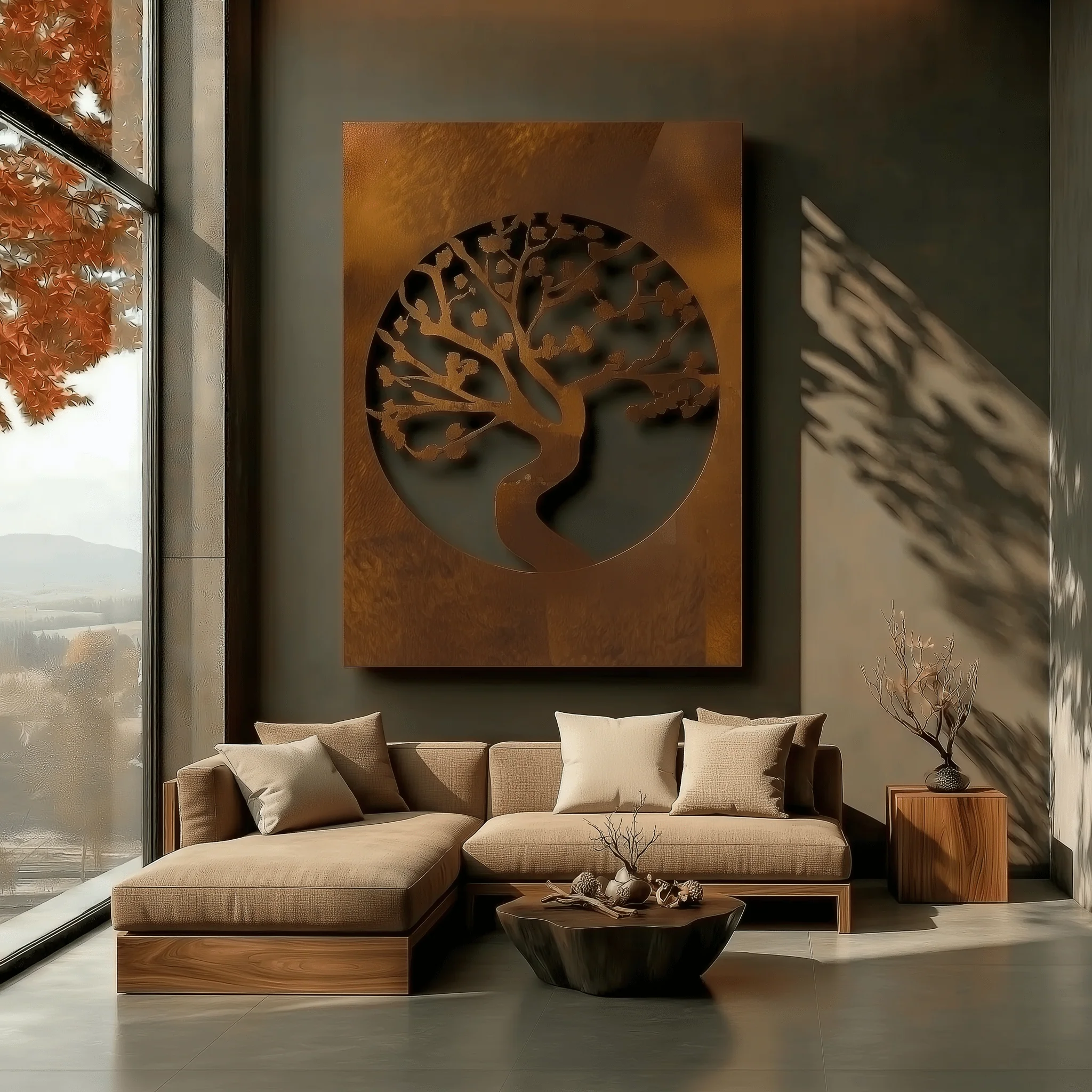 The Virginia Dogwood Tree - Metal Wall Art - Oxide