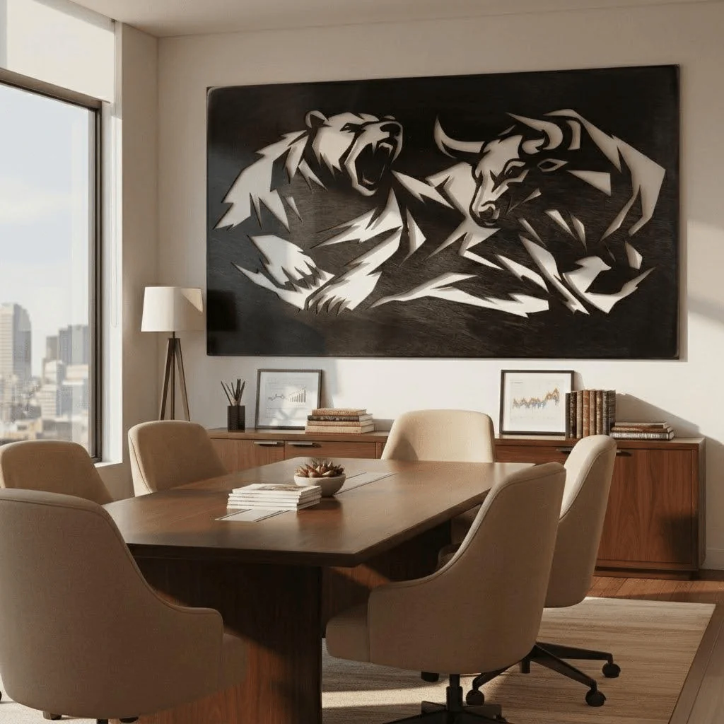 The Volatile Market - Metal Wall Art - Forge