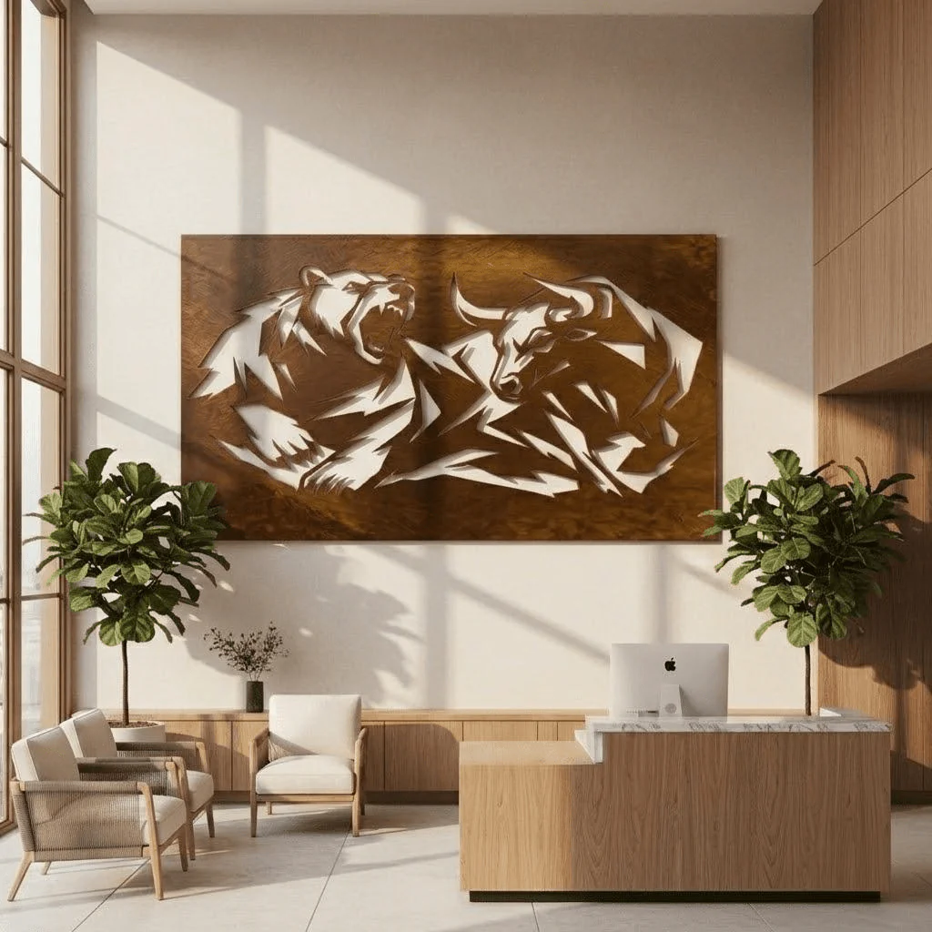 The Volatile Market - Metal Wall Art - Oxide