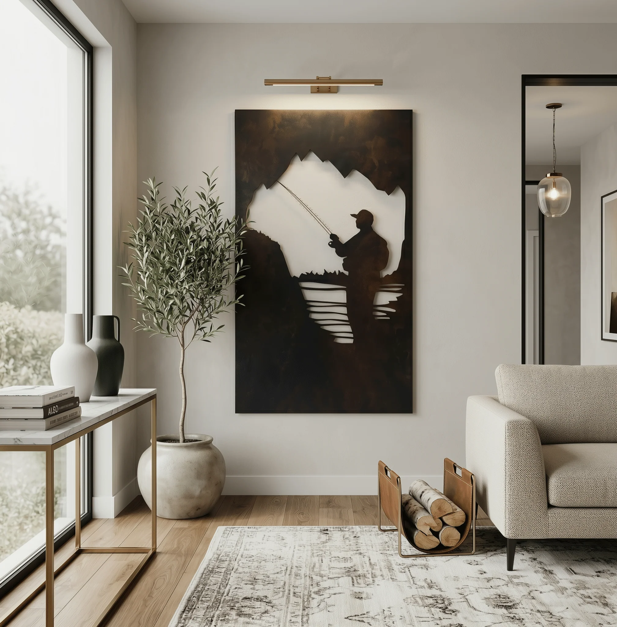 The Wake - Metal Wall Art - Umber