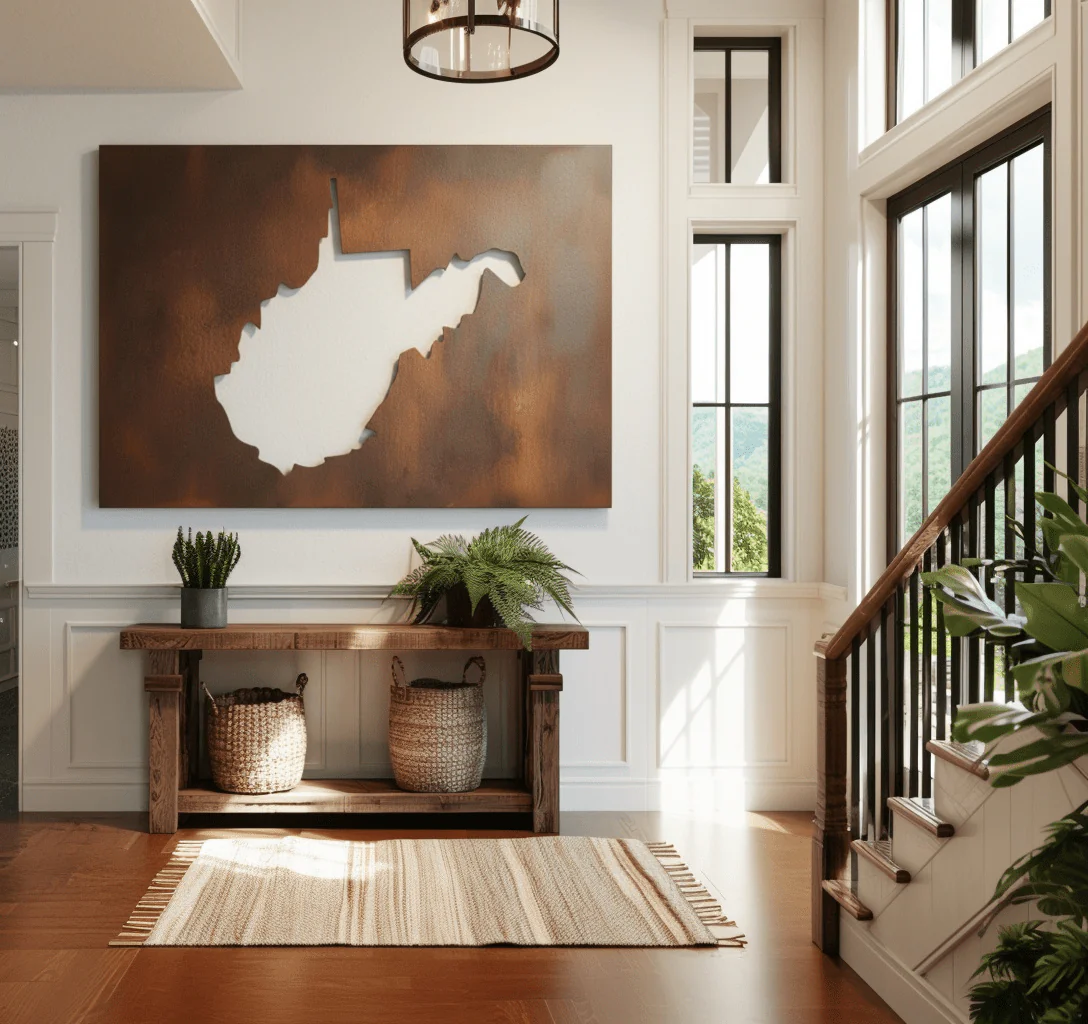 The West Virginia - Metal Wall Art - Oxide - Image 2