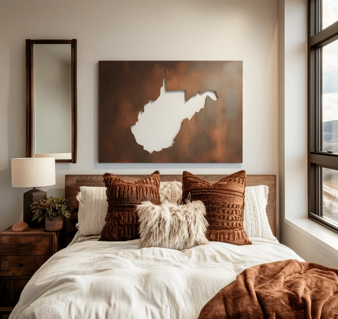 The West Virginia - Metal Wall Art - Oxide - Image 3