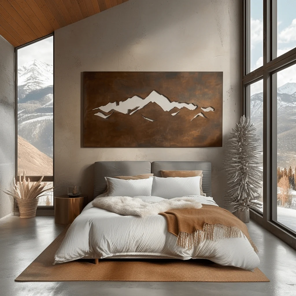 The Western Ascent - Metal Wall Art - Umber - Image 4