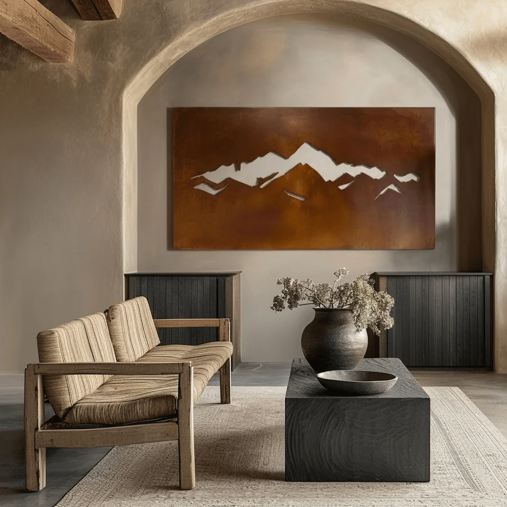 The Western Ascent - Metal Wall Art - Oxide