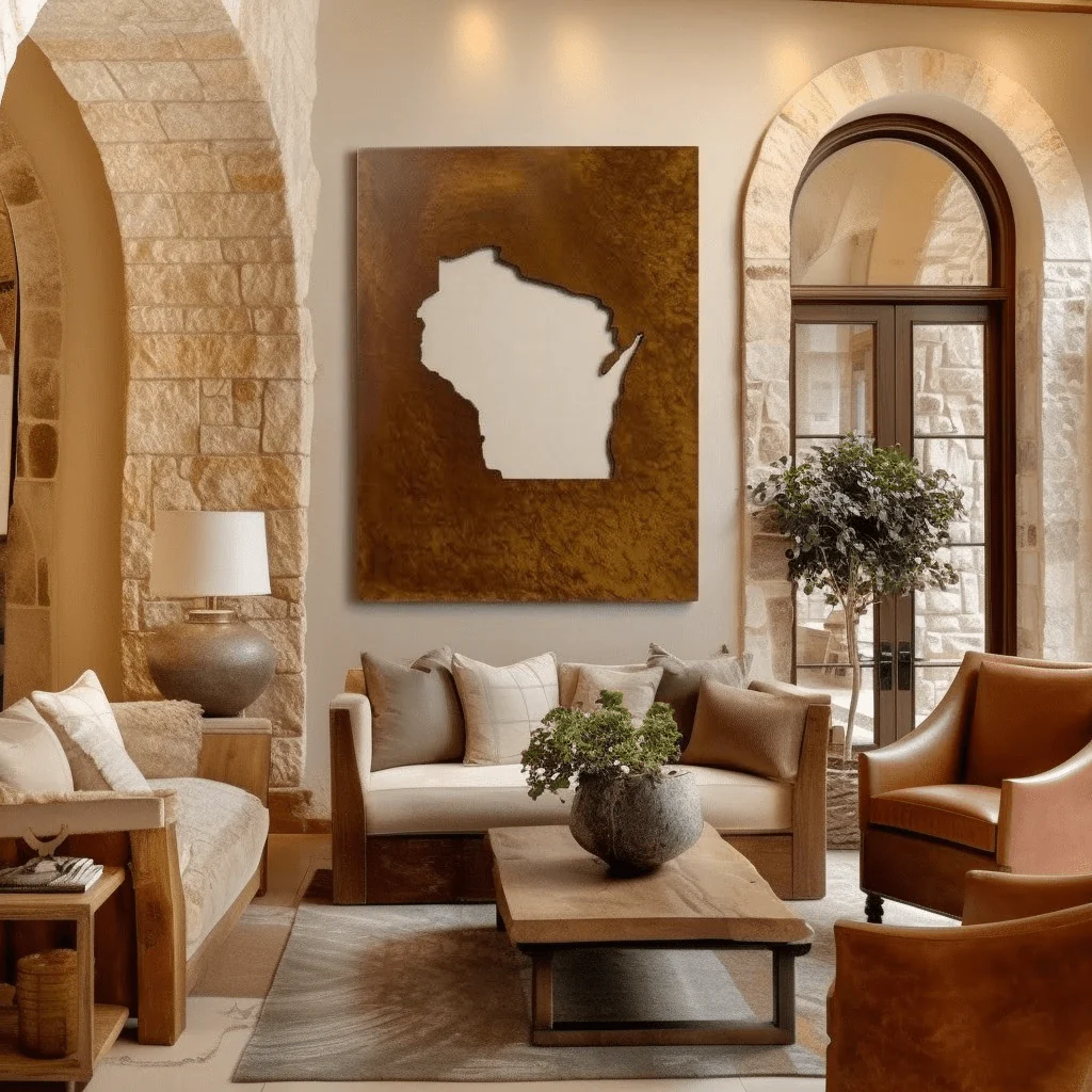 The Wisconsin - Metal Wall Art - Oxide