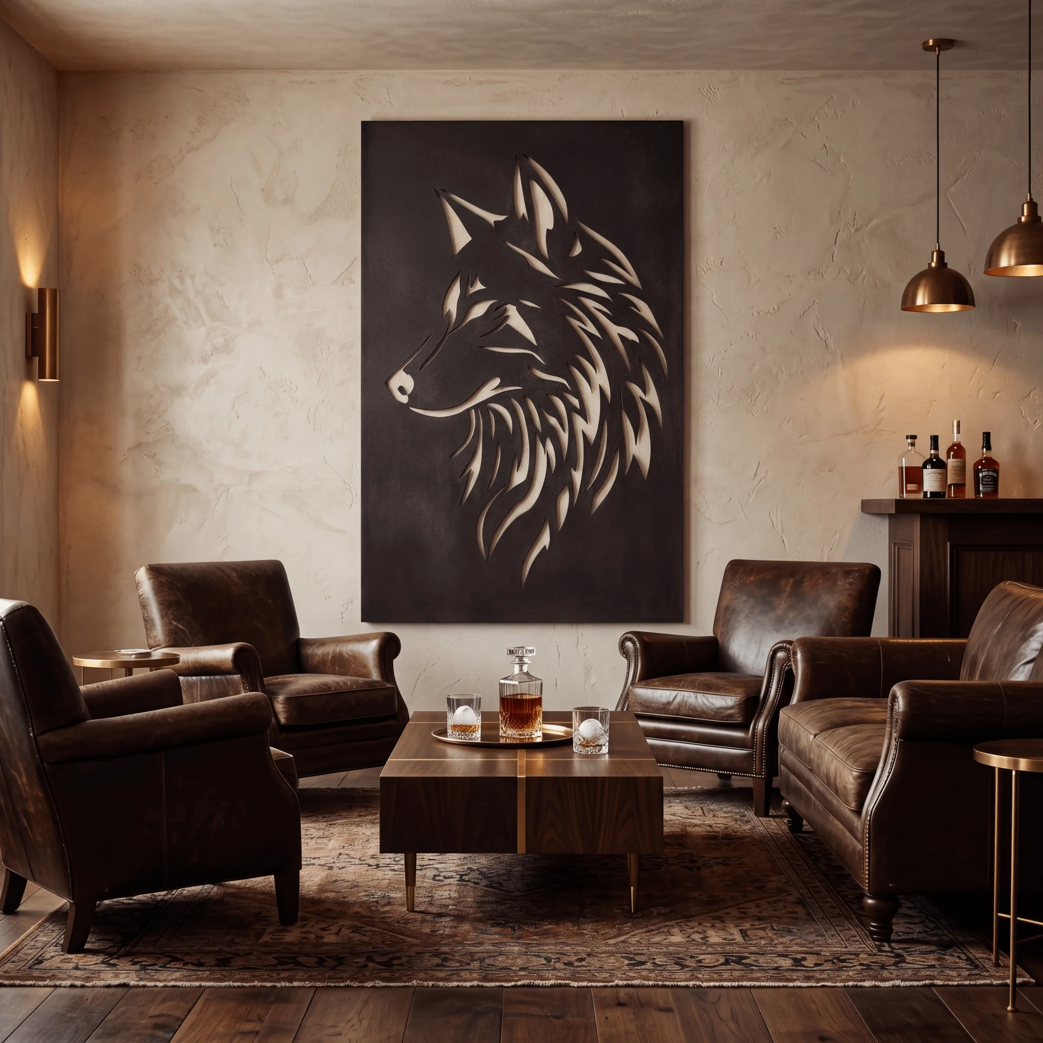 The Wolf - Metal Wall Art - Forge