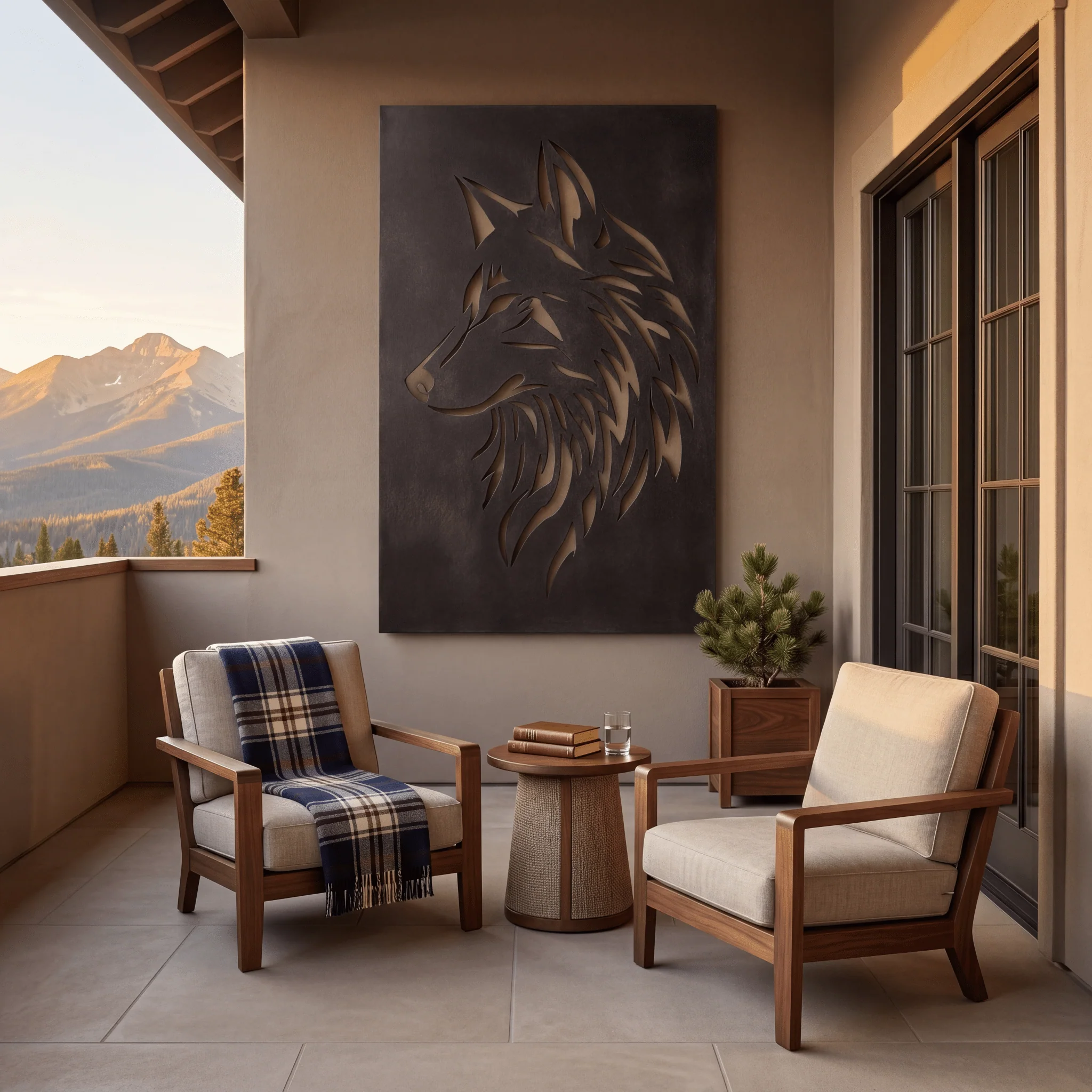 The Wolf - Metal Wall Art - Forge - Image 2