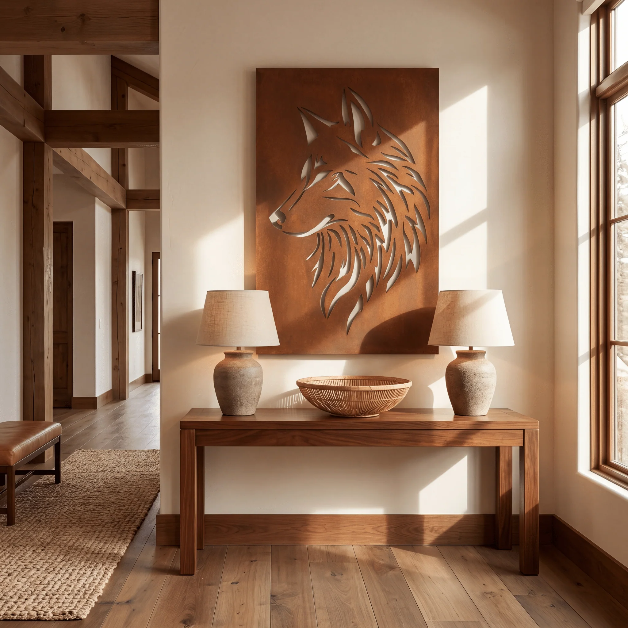 The Wolf - Metal Wall Art - Oxide