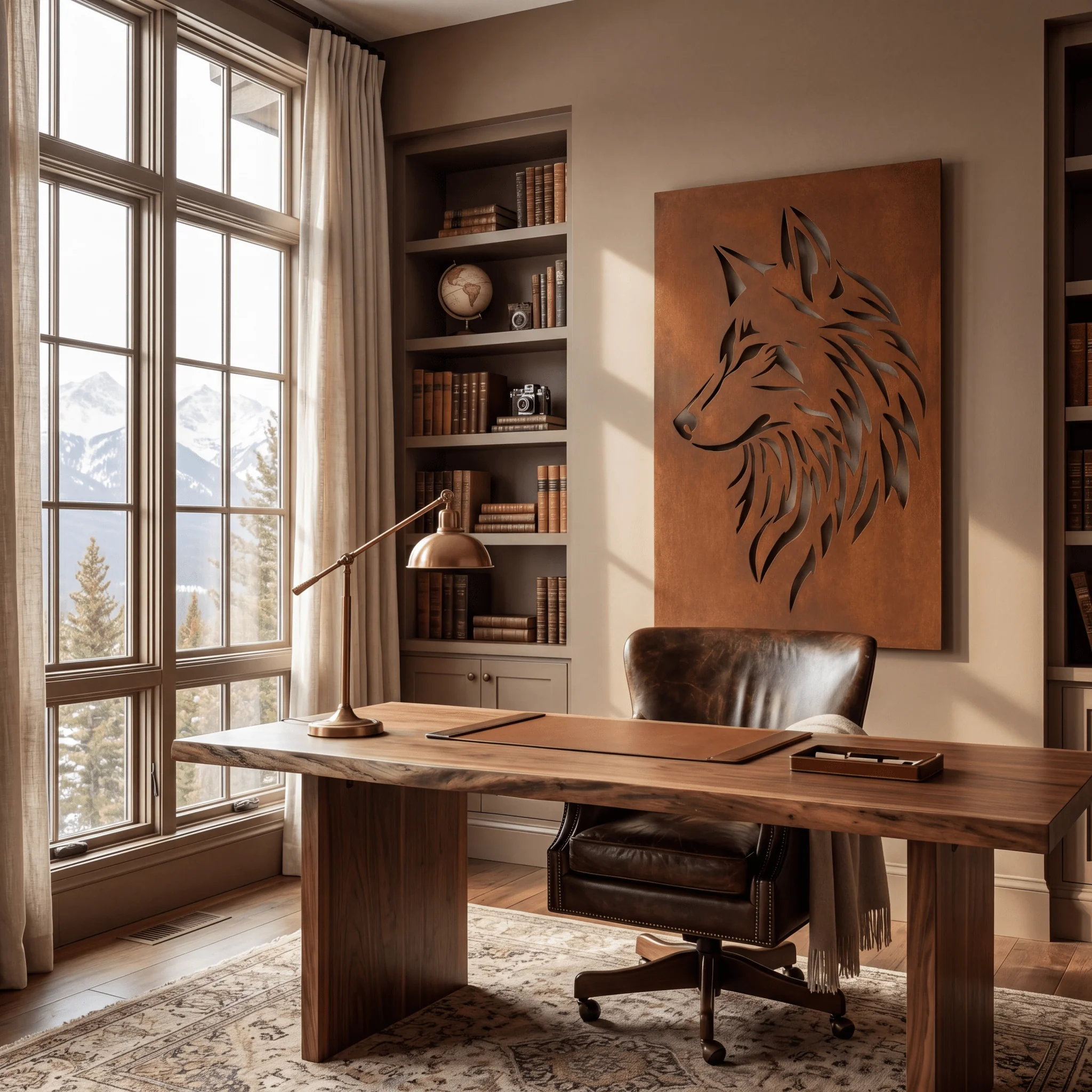 The Wolf - Metal Wall Art - Oxide - Image 3