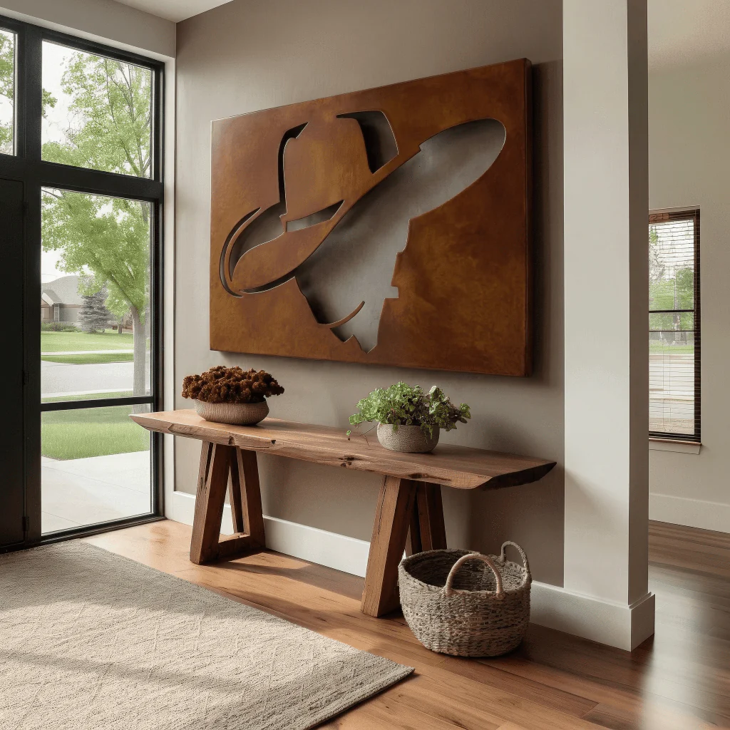 The Wrangler - Metal Wall Art - Oxide