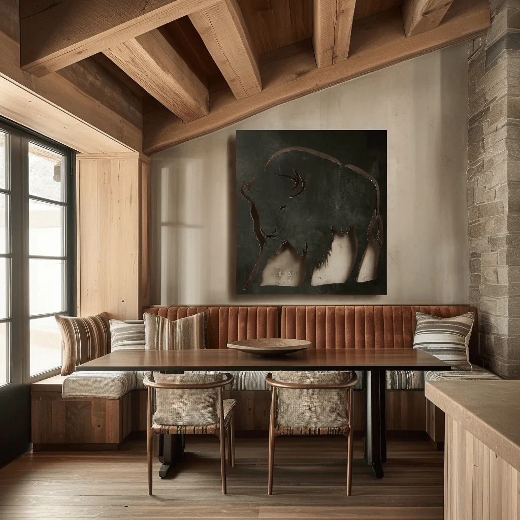 The Wyoming Bison - Metal Wall Art - Forge