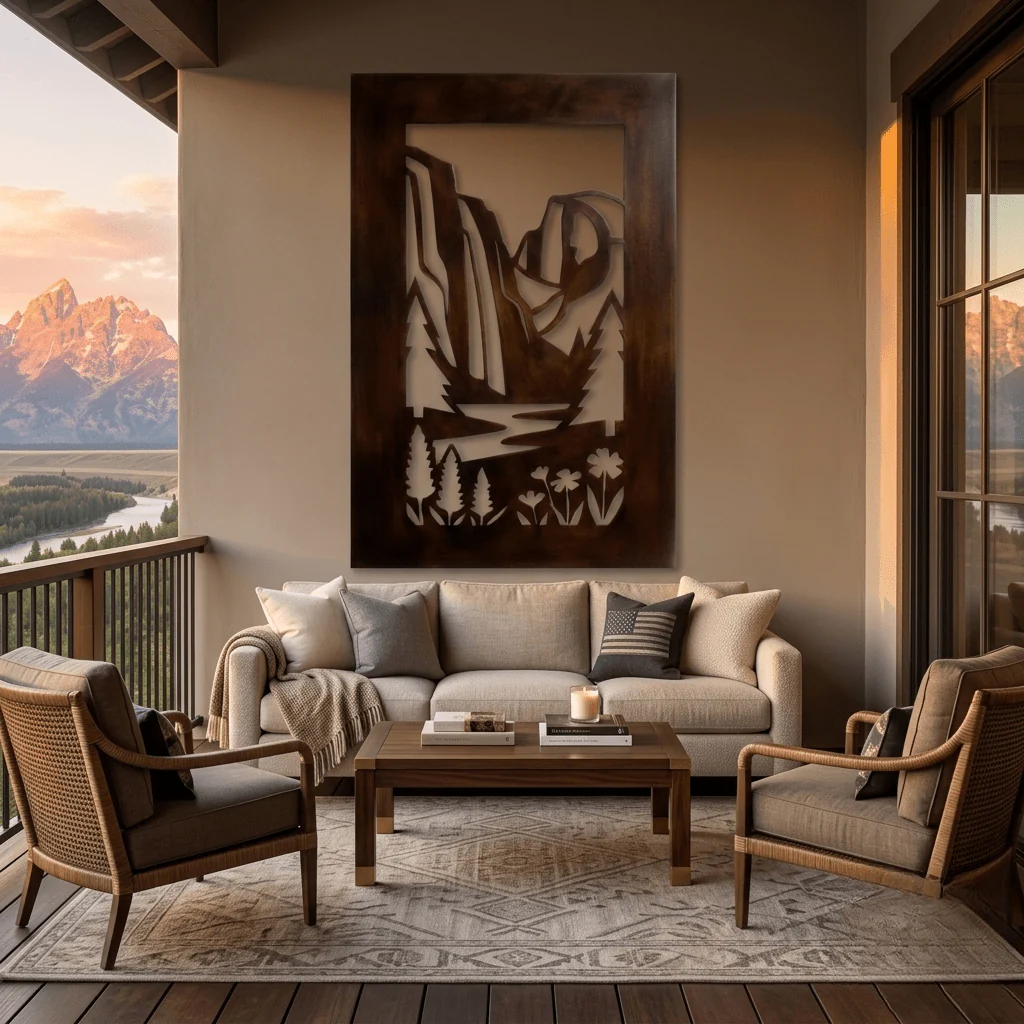 The Yosemite - Metal Wall Art - Umber