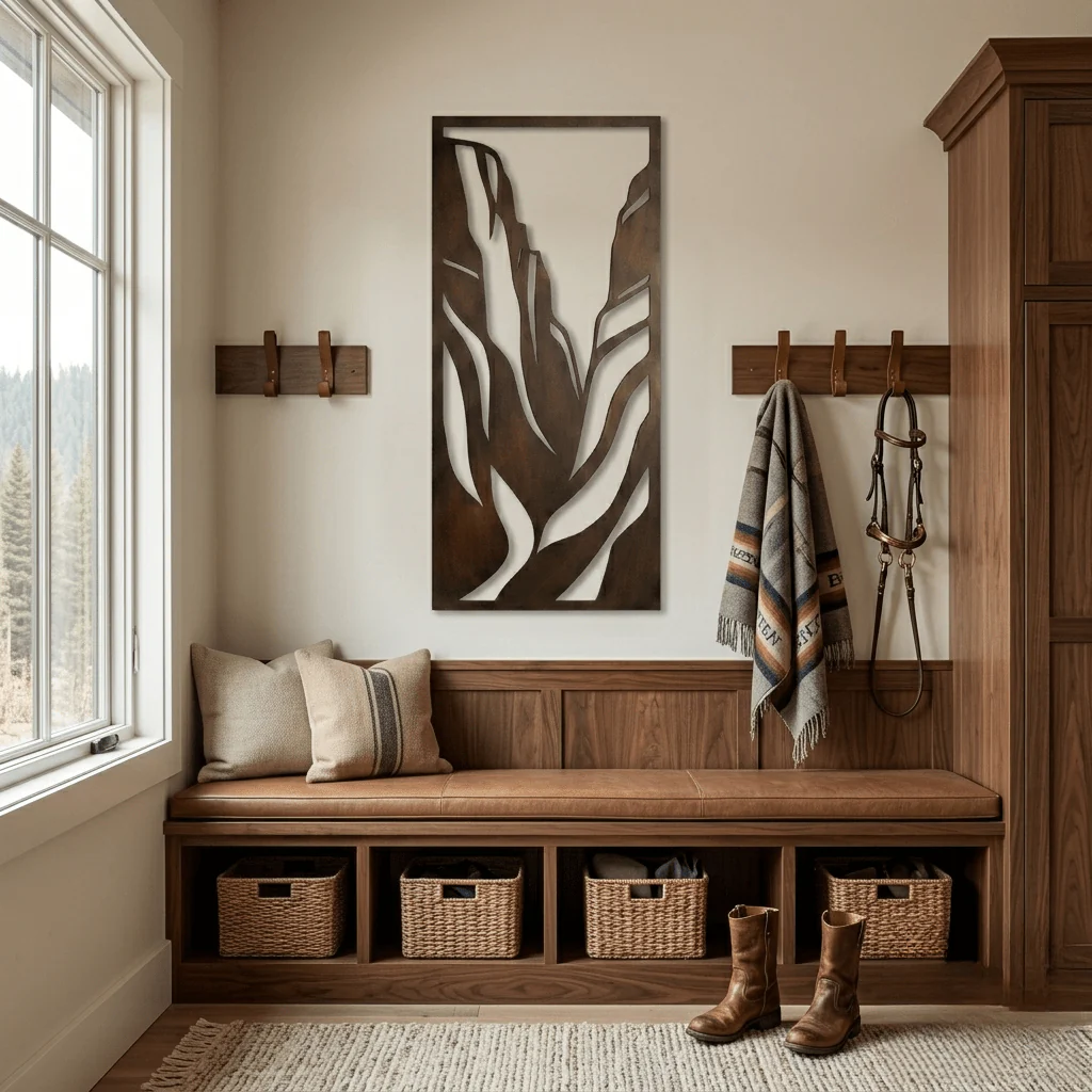The Zion - Metal Wall Art - Umber - Image 3